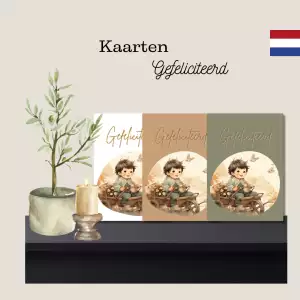 NL, kaarten, gefeliciteerd, kaart, verjaardag, A6, printbaar, PDF bestand