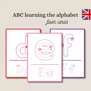 ABC flitskaarten: Speels en herbruikbaar leren voor kinderen