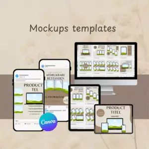 Mockup templates bewerkbaar