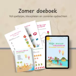 Zomervakantie, doeboek, peuter, kleuter, kind, ouders, templates, canva, branding en design