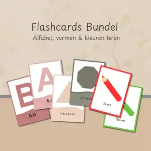 Bundel abc, alfabet, vormen leren, kleuren leren, peuter, kleuter, lesmateriaal